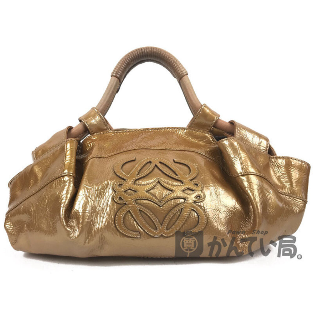 LOEWE Nappa Aire Gold Handbag